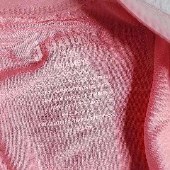 2599 NWT Pajambys Bottom Size 3XL Color: Flamingo - Picture 2 of 5